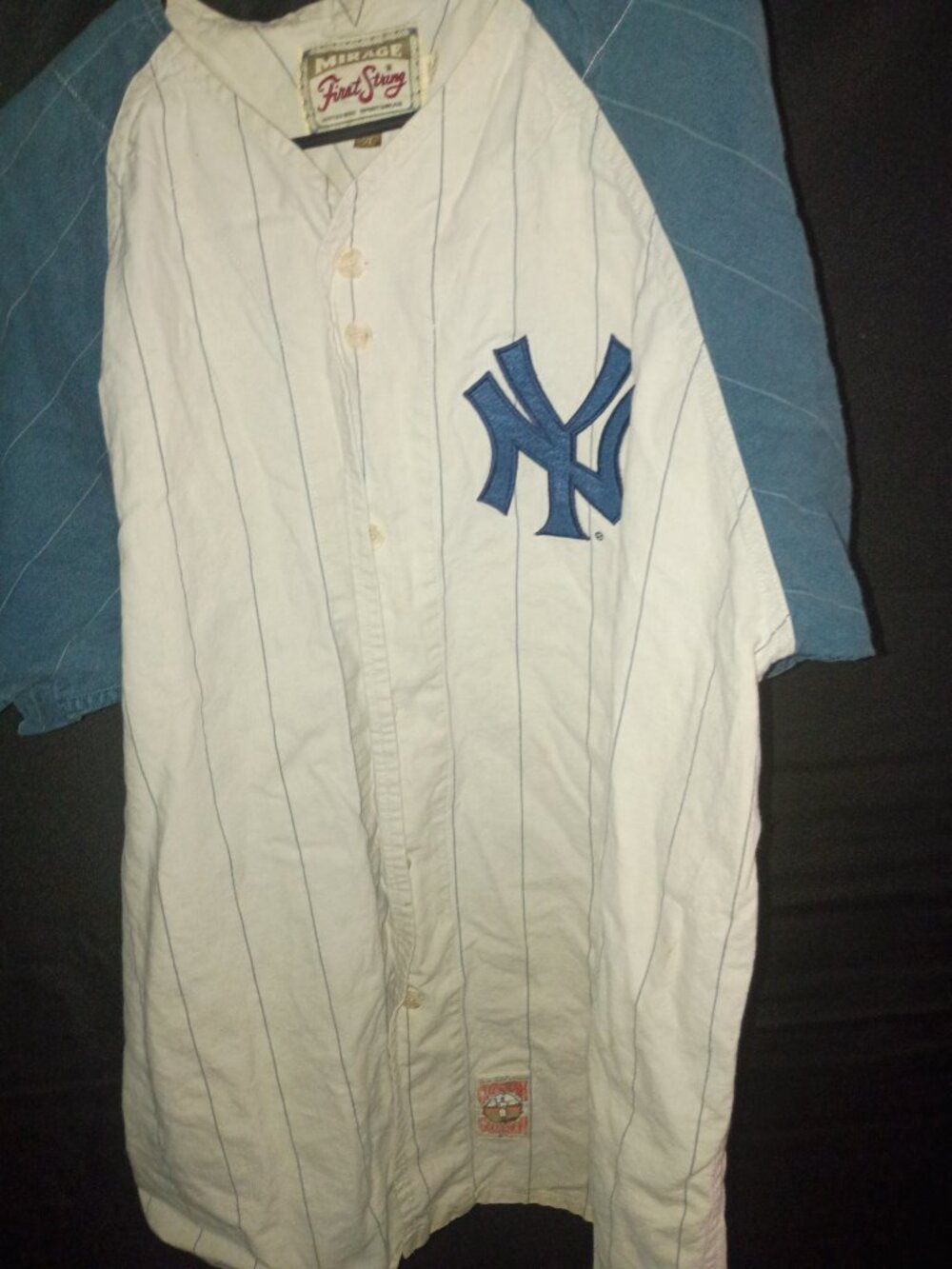 NY YANKEES MIRAGE FIRST STRING XL OFFICIAL 1961 COLLECTORS ITEM JERSEY